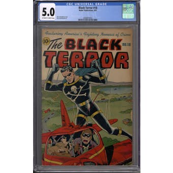 Black Terror #18 CGC 5.0 (OW-W) *2006814002*