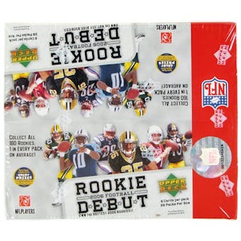 2006 Upper Deck Rookie Debut Football 28 Pack Box