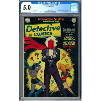 Detective Comics #168 CGC 5.0 (W) *2007949001*