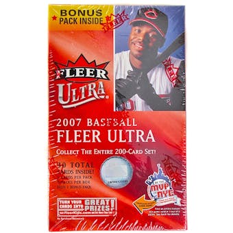 2007 Fleer Ultra Baseball Blaster 6 Pack Box