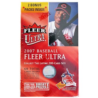 2007 Fleer Ultra Baseball Blaster 12 Pack Box