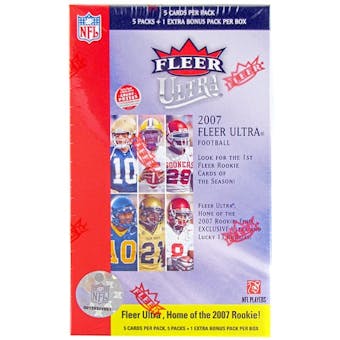 2007 Fleer Ultra Football 6 pack Box