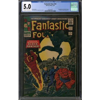 Fantastic Four #52 CGC 5.0 (OW-W) *2008330001*