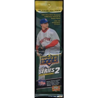 2008 Upper Deck Series 2 Baseball Rack Box (18 Packs)