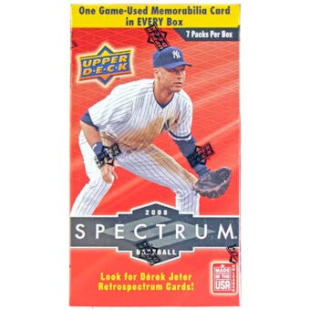 2008 Upper Deck Spectrum Baseball 7-Pack Box