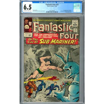 Fantastic Four #33 CGC 6.5 (OW-W) *2009109009*