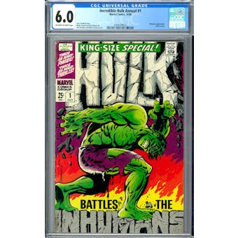 Incredible Hulk Annual #1 CGC 6.0 (OW-W) *2009109012*