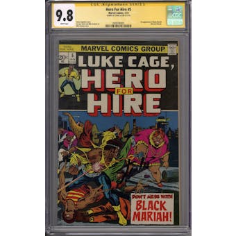 Hero For Hire #5 Stan Lee Signature Series CGC 9.8 (W) *2009780001*