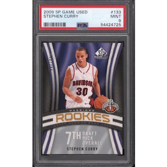 2009/10 SP Game Used Stephen Curry Rookies 380/399 #133 PSA 9 (Mint)