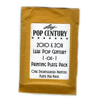 2010/11 Leaf Pop Century 1 of 1 Printing Plate Pack