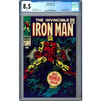 Iron Man #1 CGC 8.5 (W) *2010844004*