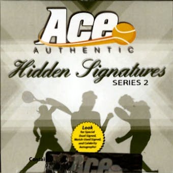 2010 Ace Authentic Hidden Signatures Series 2 Tennis Hobby Box