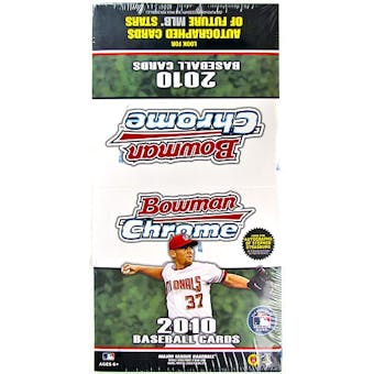 2010 Bowman Chrome Baseball Rack Pack Box (18 Packs)