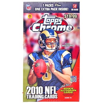 2010 Topps Chrome Football 8-Pack Box