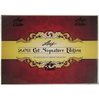 2011 Leaf Cut Signature Edition Hobby Box