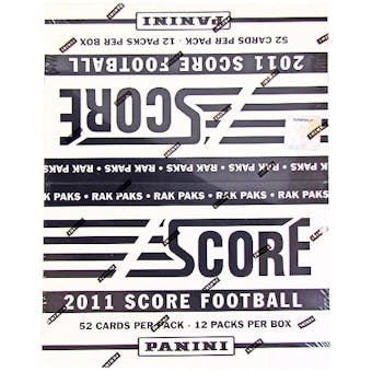 2011 Score Football Rack Pack Box