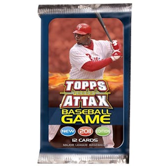 2011 Topps Attax Baseball Game Booster Pack