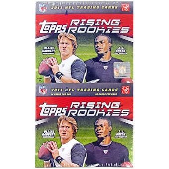 2011 Topps Rising Rookies Football Rack Pack Box (18 Packs)