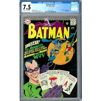 Batman #179 CGC 7.5 (OW-W) *2012616003*
