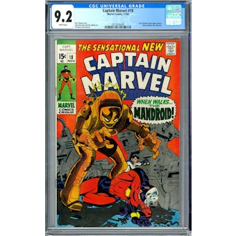 Captain Marvel #18 CGC 9.2 (W) *2012616009*