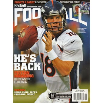 2012 Beckett Football Monthly Price Guide (#262 November) (Manning)