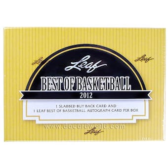 2011/12 Leaf Best Of Basketball Hobby Box