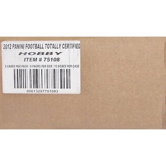 2011 Panini Totally Certified Football Hobby 12-Box Case