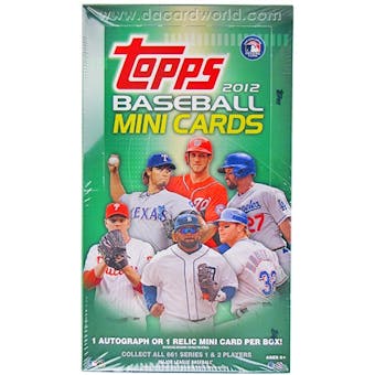 2012 Topps Baseball Mini Cards 24-Pack Box