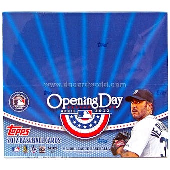 2012 Topps Opening Day Baseball Hobby Box
