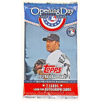 2012 Topps Opening Day Baseball Hobby Pack