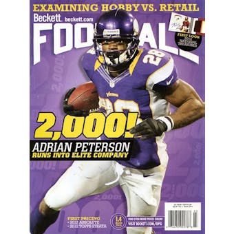 2013 Beckett Football Monthly Price Guide (#266 March) (Peterson)