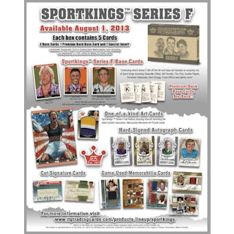 2013 Sportkings Series F Hobby 48-Box Case