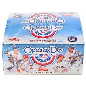 2013 Topps Opening Day Baseball Hobby Box