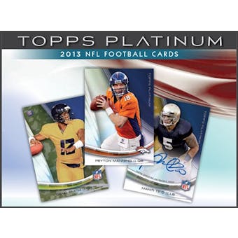 2013 Topps Platinum Football Hobby 6-Box Case