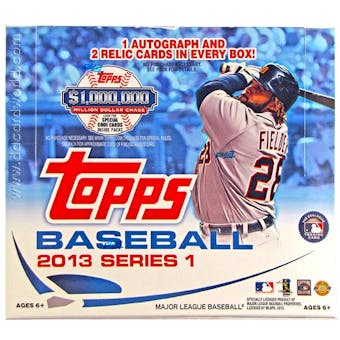 2013 Topps Series 1 Baseball Jumbo Box