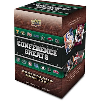 2014 Upper Deck SEC Conference Greats Football 10-Pack Box (5-Box Lot)