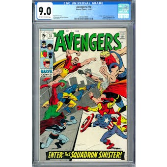 Avengers #70 CGC 9.0 (OW-W) *2014214004*