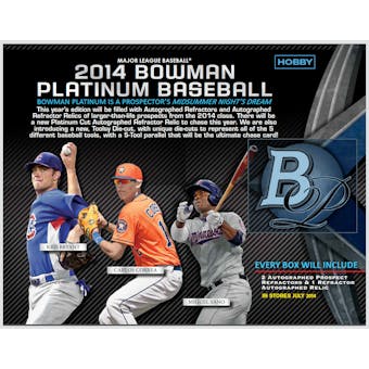 2014 Bowman Platinum Baseball Hobby Case - DACW Live 28 Spot Random Team Break