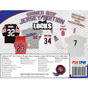 2014 Historic Autograph Hall of Fame Jersey Edition Series 2 Hobby 12-Box Case
