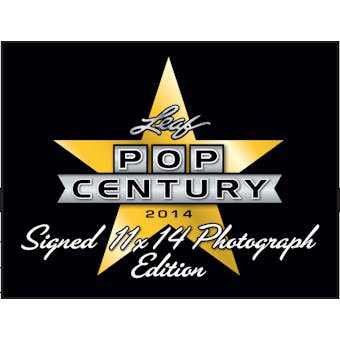 2014 Leaf Pop Century Signed 11x14 Photograph Edition Hobby 6-Pack (Box) Case