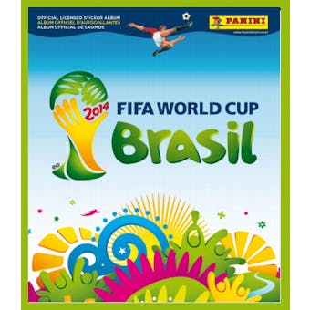 2014 Panini FIFA World Cup Soccer Sticker 24-Box Case