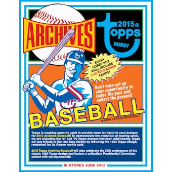 2015 Topps Archives Baseball Hobby Pack