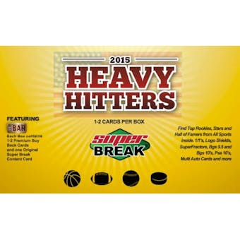 2015 Super Break Heavy Hitters National Exclusive Edition Hobby Box