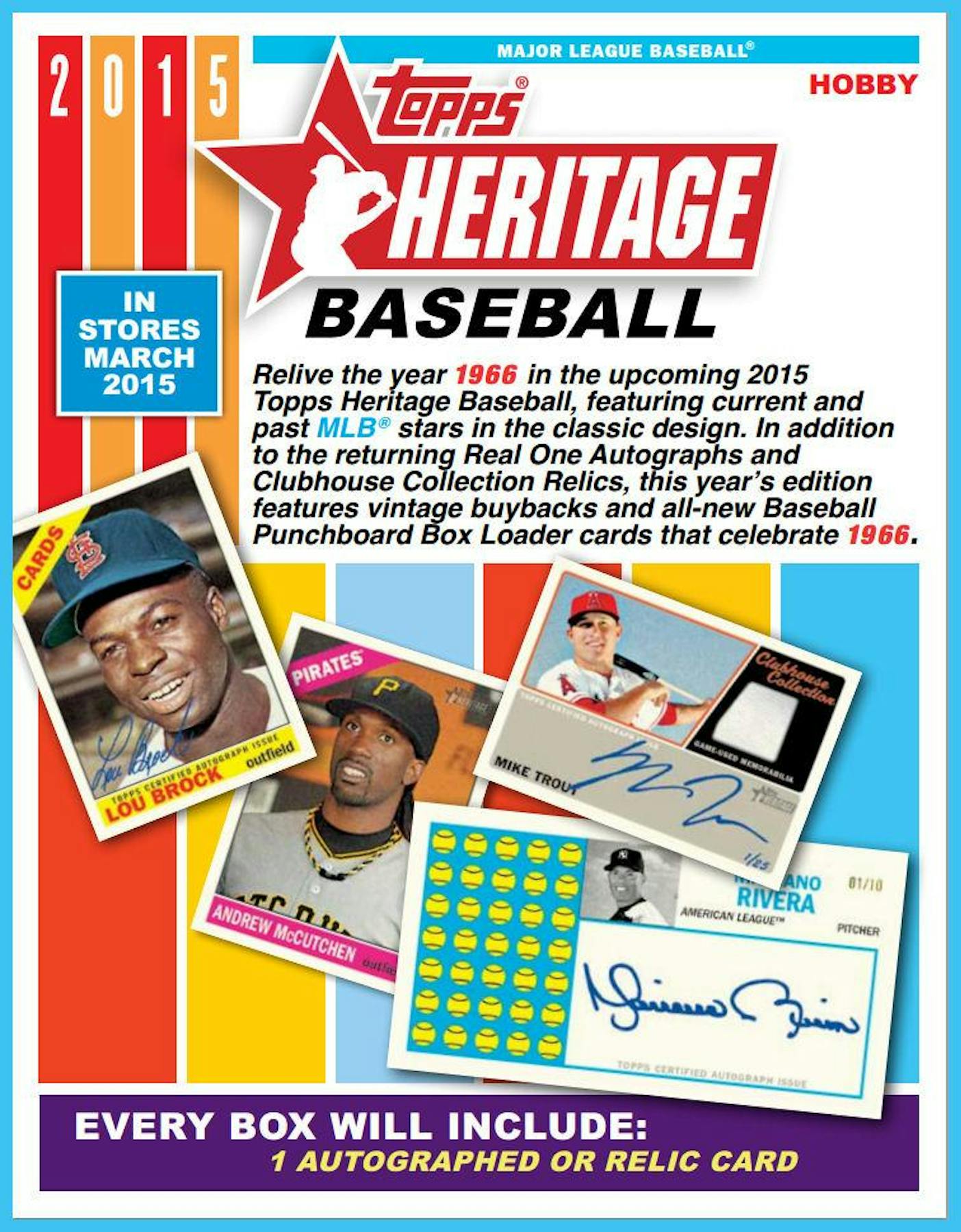 2015 Topps Heritage Baseball - Complete 425 Card Set
