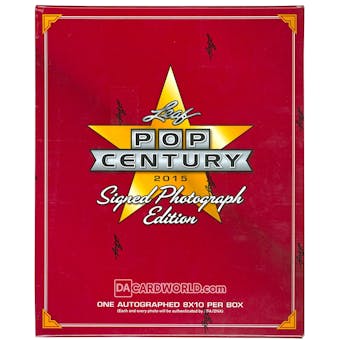 2015 Leaf Pop Century Signed 8x10 Photograph Edition Hobby Box