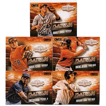 2015 Onyx Platinum National Edition Baseball 5 Card Set