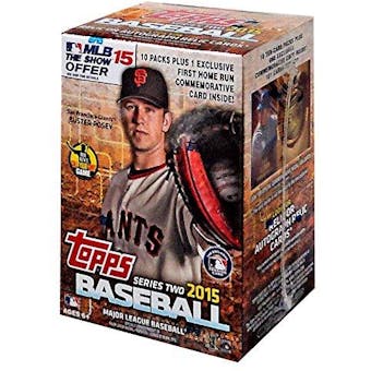 2015 Topps Series 2 Baseball 10-Pack Box
