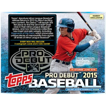 2015 Topps Pro Debut Baseball Hobby Pack