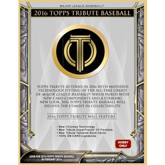 2016 Topps Tribute Baseball Hobby Pack