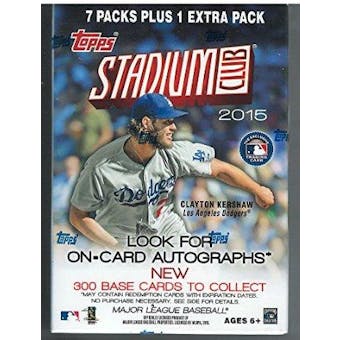 2015 Topps Stadium Club Baseball 8-Pack Box